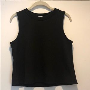 Black Cropped Tank